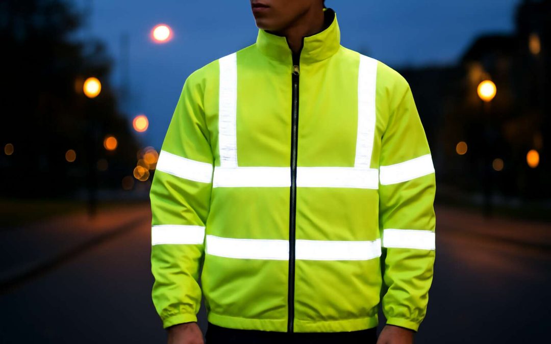 Stay Safe and Visible in Style with Our Premium Reflective Jacket Front and Back Design