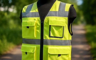 Stay Safe and Organized with the Durable Reflective Vest with Pockets for All Your Needs