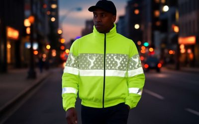 Stay Safe and Stylish with the Trendy LV Reflective Jacket for Ultimate Visibility
