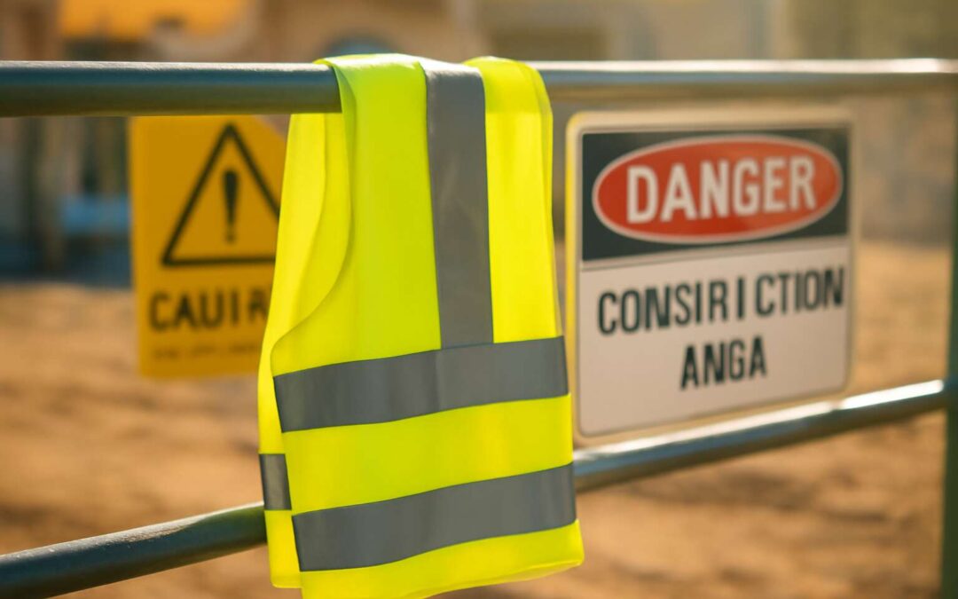 Stand out on site with a reflective vest safety sign for ultimate visibility.