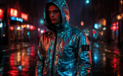 Discover liquid reflective jacket stone island: the ultimate glow-in-the-dark streetwear.