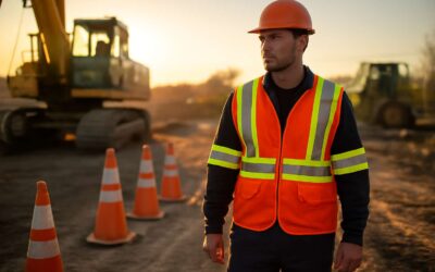 Stand out and stay safe with the reflective vest with sleeves all day long
